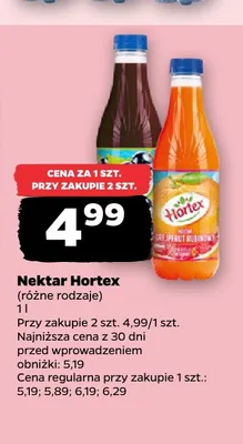 Nektar Hortex Grejpfrut Rubinowy promocja w Netto