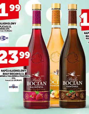 Napój alkoholowy Biały Bocian kawówka 25% promocja w TOPAZ
