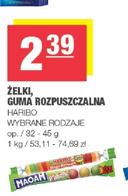 Żelki Mega-Roulette Haribo promocja w SPAR