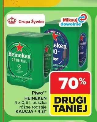 Piwo Heineken Original promocja w Carrefour