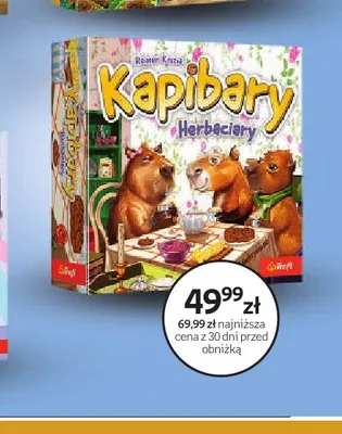 Gra karciana Kapibary Herbaciany Trefl promocja w Empik