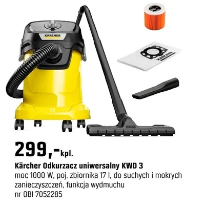 Odkurzacz uniwersalny KWD 3 promocja w OBI