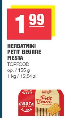 Herbatniki Petit Beurre Fiesta promocja w SPAR