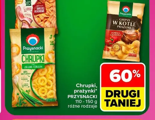 Prażynki bekon Przysnacki promocja w Carrefour