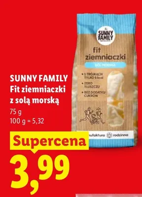 Fit ziemniaczki z solą morską Sunny Family promocja w Lidl