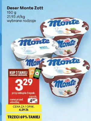 Deser Monte Zott promocja w Delikatesy Centrum