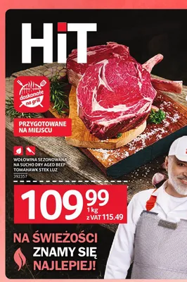 Wołowina sezonowana na sucho Dry Aged Beef Tomahawk stek luz promocja w Selgros
