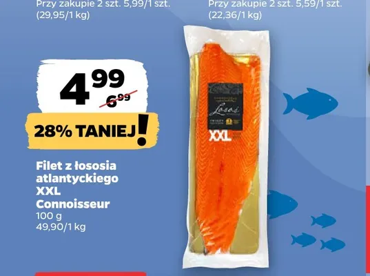 Filet z łososia atlantyckiego XXL Connoisseur promocja w Netto
