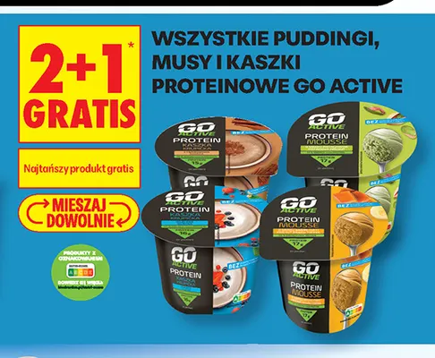 Mus proteinowy Go Active promocja w Biedronka