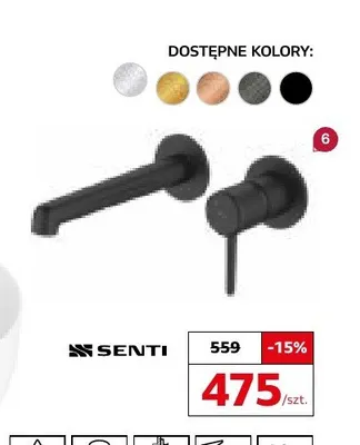 Bateria umywalkowa podtynkowa Senti Costano promocja w Komfort