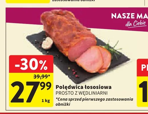Polędwica łososiowa Prosto z Wędliniarni promocja w Intermarche