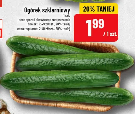 Ogórek szklarniowy promocja w POLOmarket
