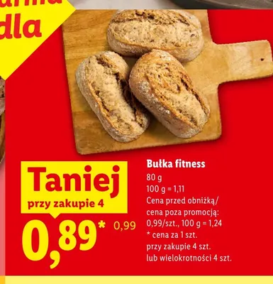 Bułka fitness promocja w Lidl