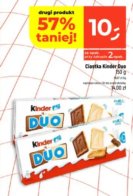 Ciastka Kinder Duo promocja w Dealz