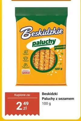 Paluchy z sezamem Beskidzkie promocja w Dino