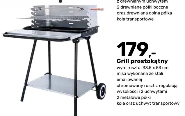 Grill prostokątny promocja w Bricomarche