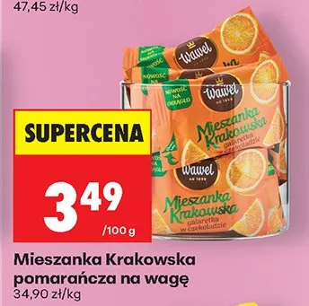 Mieszanka Krakowska pomarańczowa na wagę Wawel promocja w Biedronka