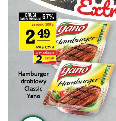 Hamburger drobiowy Classic Yano promocja w Gram Market