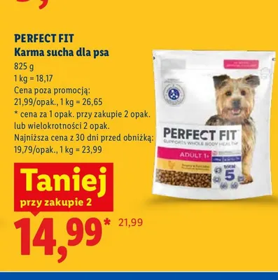 Karma sucha dla psa Perfect Fit promocja w Lidl
