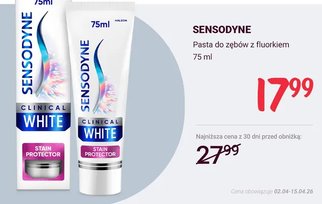 Pasta do zębów white promocja w Rossmann