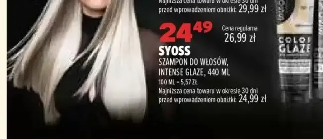 Szampon do włosów Syoss Intense Glaze promocja w Drogerie Natura