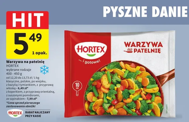 Warzywa na patelnię Hortex polskie promocja w Intermarche
