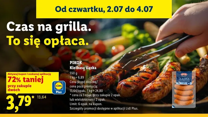 Kiełbasa śląska Morliny promocja w Lidl