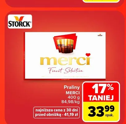 Praliny Merci promocja w Carrefour