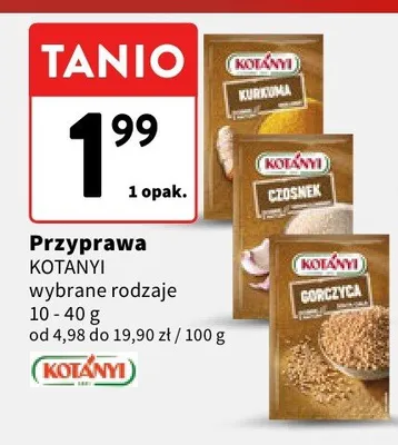Przyprawa Kotanyi wybrane rodzaje promocja w Intermarche