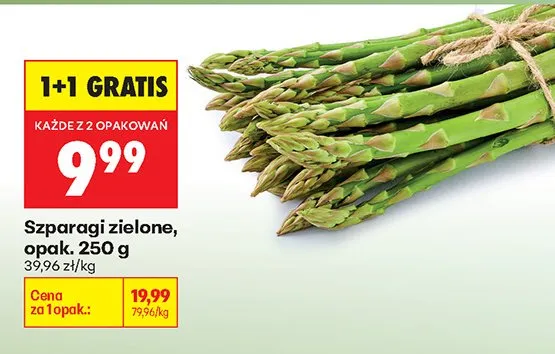 Szparagi zielone promocja w Biedronka