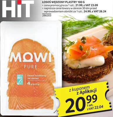 Łosoś wędzony plastry Mowi promocja w Selgros