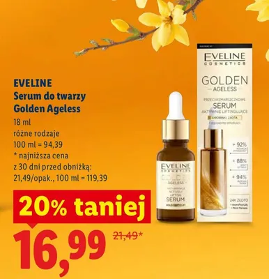 Serum do twarzy Golden Ageless promocja w Lidl