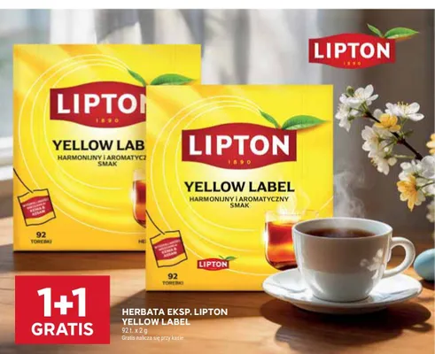 Herbata ekspresowa Yellow Label promocja w Stokrotka