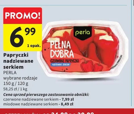 Papryczki miodowe nadziewane serkiem Perla promocja w Intermarche