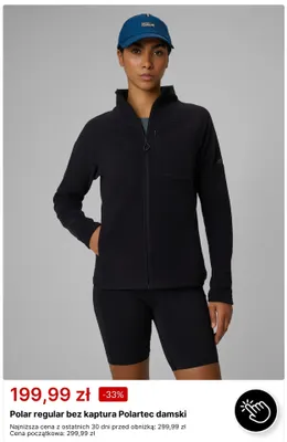 Polar regular bez kaptura Polartec damski promocja w 4F