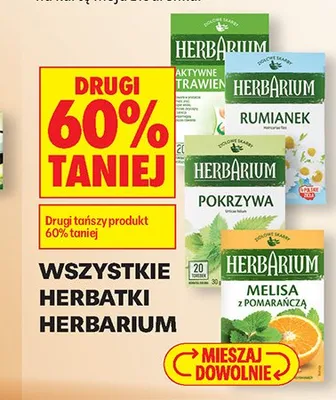 Herbatki Herbarium promocja w Biedronka