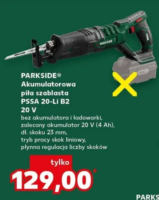 Piła szablasta akumulatorowa PSSA 20-Li B2 promocja w Kaufland