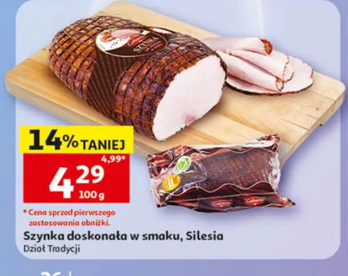 Szynka doskonała w smaku Silesia promocja w Auchan