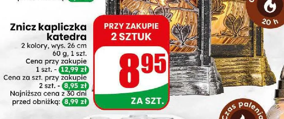 Znicz kapliczka Katedra promocja w Dino