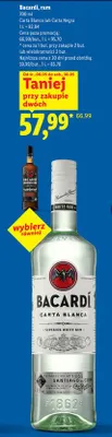 Rum Bacardi Carta Blanca promocja w Lidl