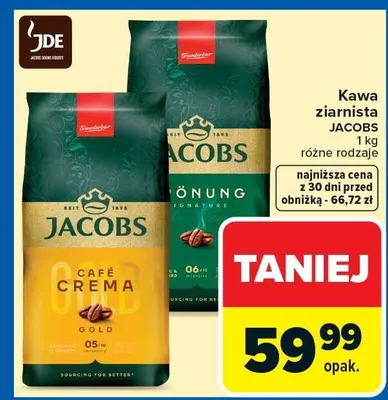 Kawa ziarnista różne rodzaje promocja w Carrefour Market