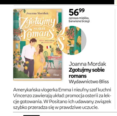 Książka Zgotujmy sobie romans Joanna Mordak promocja w Empik