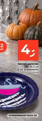 Talerzyki papierowe 23 cm 12-pak promocja w Dealz