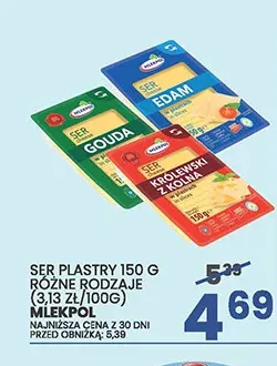 Ser plastry Gouda Mlekpol promocja w Wafelek