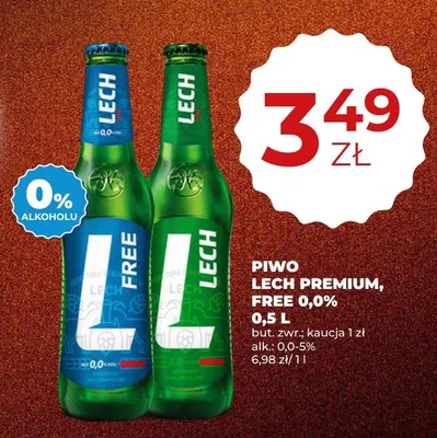 Piwo bezalkoholowe Lech promocja w Duży Ben