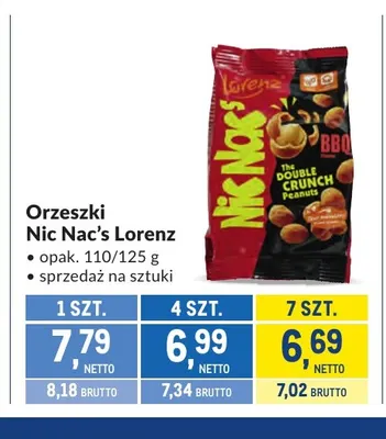 Orzeszki Nic Nac's Lorenz promocja w Makro