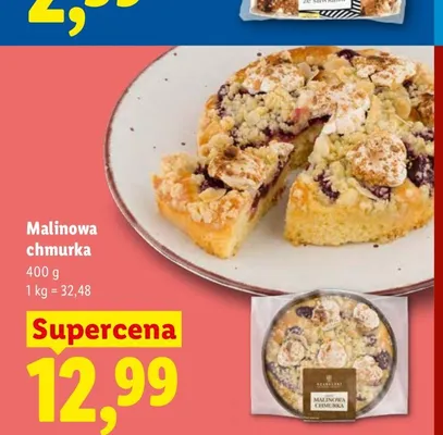 Ciasto Malinowa chmurka promocja w Lidl