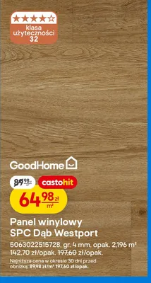 Panel winylowy SPC Dąb Westport promocja w Castorama