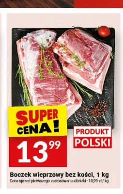 Boczek wieprzowy bez kości promocja w Twój Market