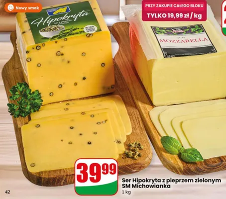 Ser Hipokryta z pieprzem zielonym promocja w Dino